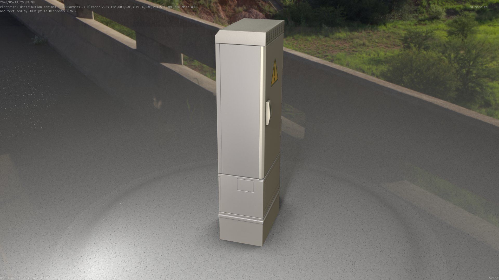 Distribution-Cabinet 25 Low-poly 3D model_30