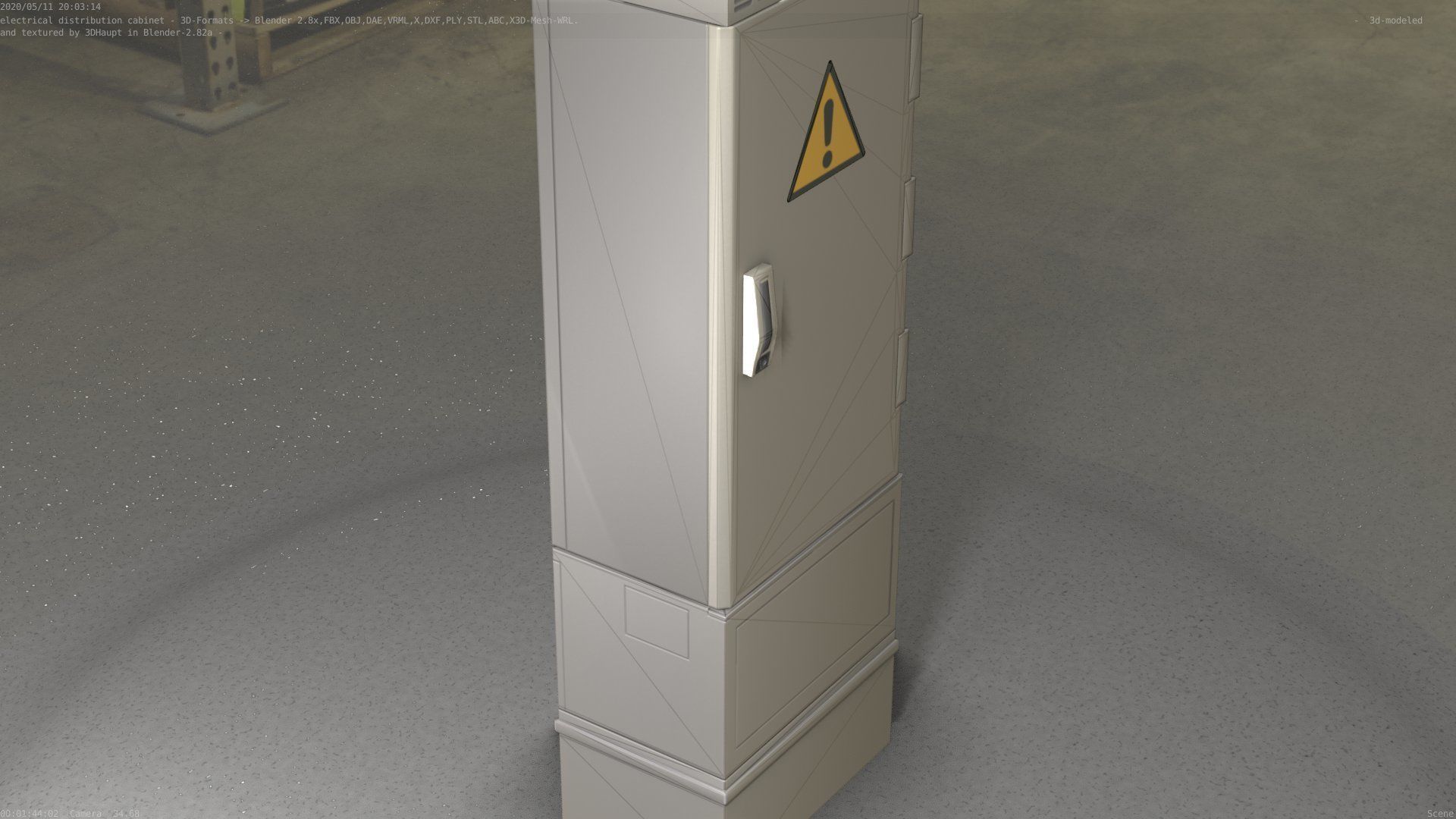 Distribution-Cabinet 25 Low-poly 3D model_98