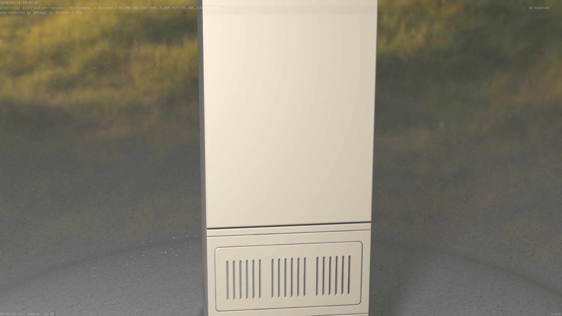 Distribution-Cabinet 25 Low-poly 3D model_91
