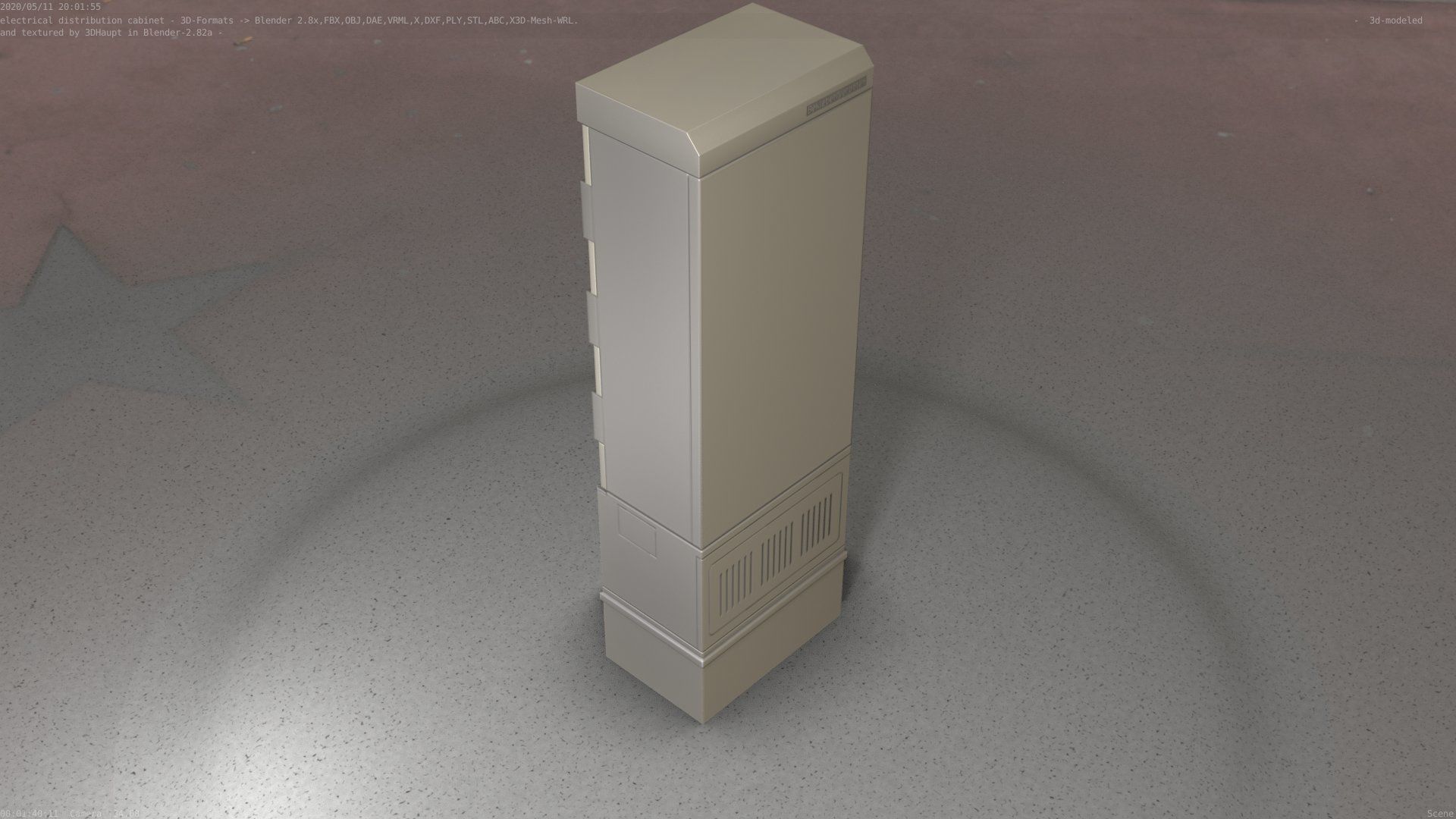 Distribution-Cabinet 25 Low-poly 3D model_18