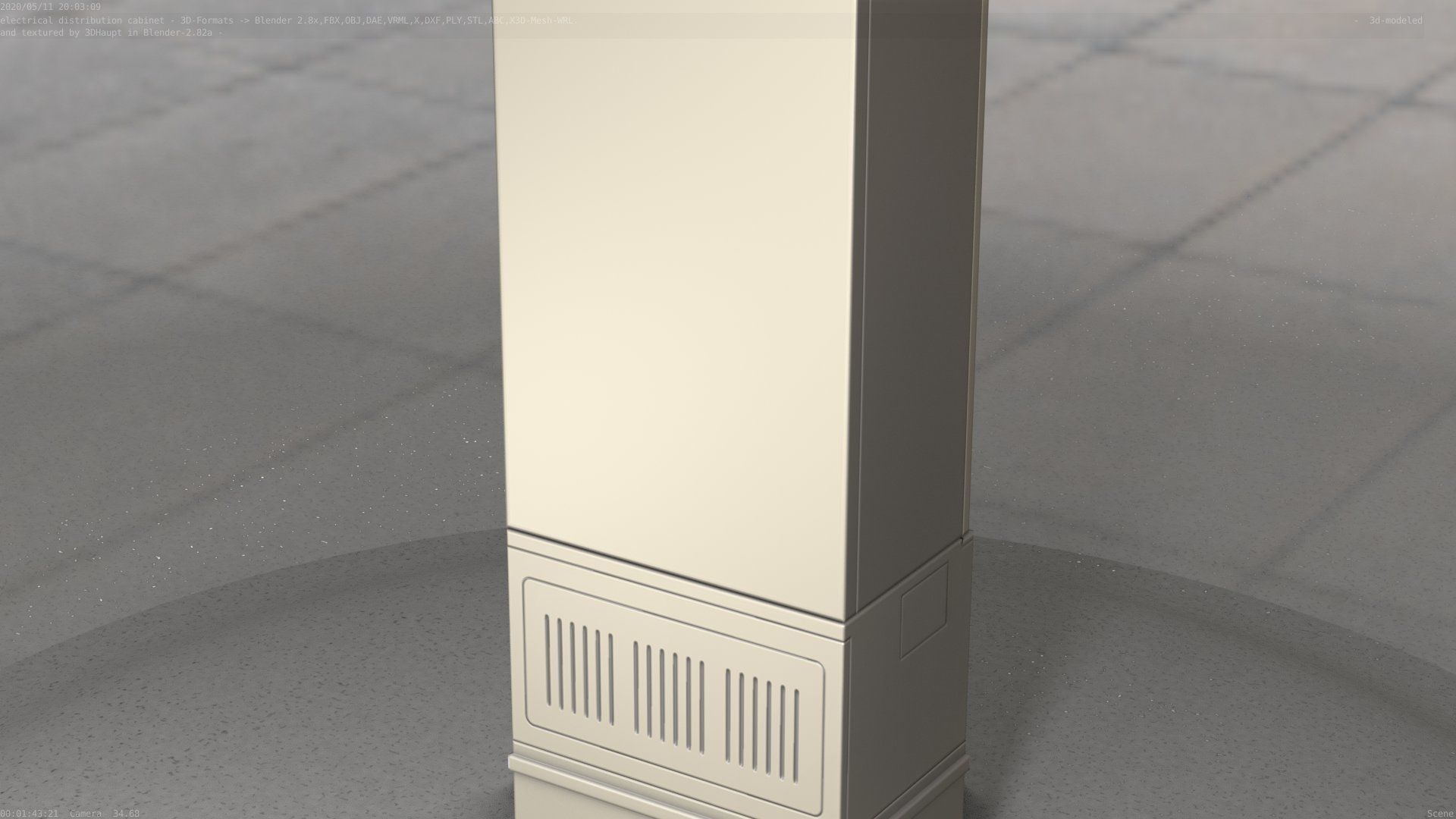 Distribution-Cabinet 25 Low-poly 3D model_93