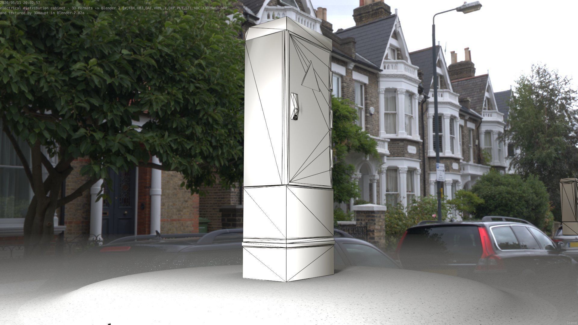 Distribution-Cabinet 25 Low-poly 3D model_87