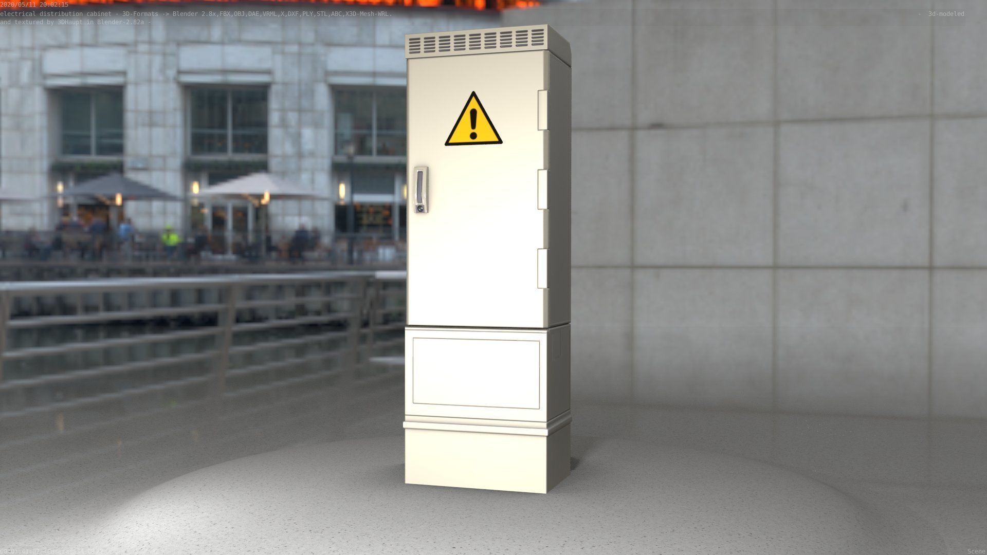 Distribution-Cabinet 25 Low-poly 3D model_38