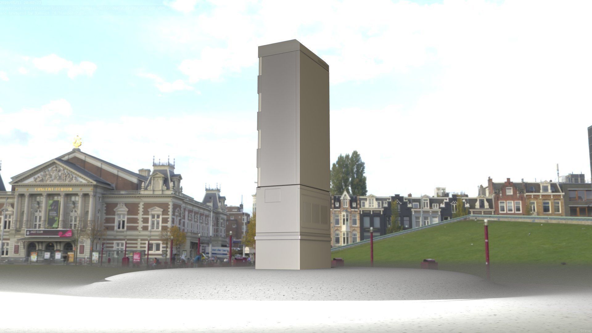 Distribution-Cabinet 25 Low-poly 3D model_47