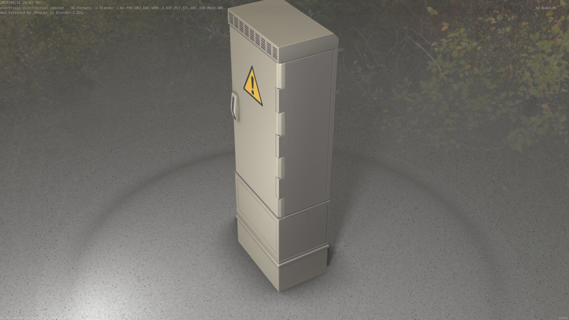 Distribution-Cabinet 25 Low-poly 3D model_14