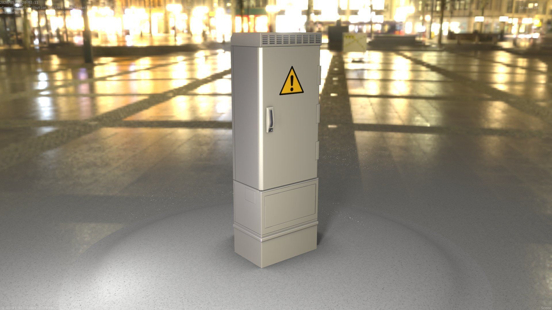 Distribution-Cabinet 25 Low-poly 3D model_33