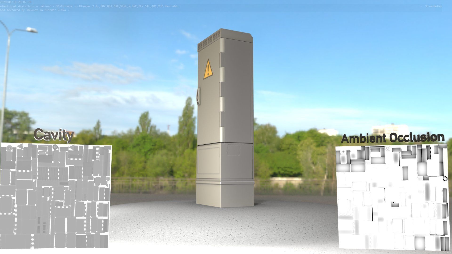 Distribution-Cabinet 25 Low-poly 3D model_42