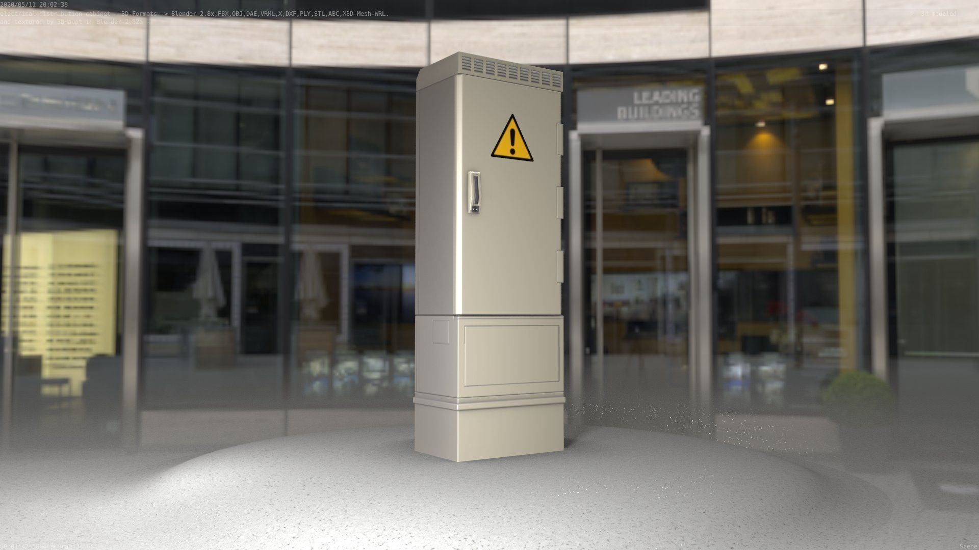 Distribution-Cabinet 25 Low-poly 3D model_65