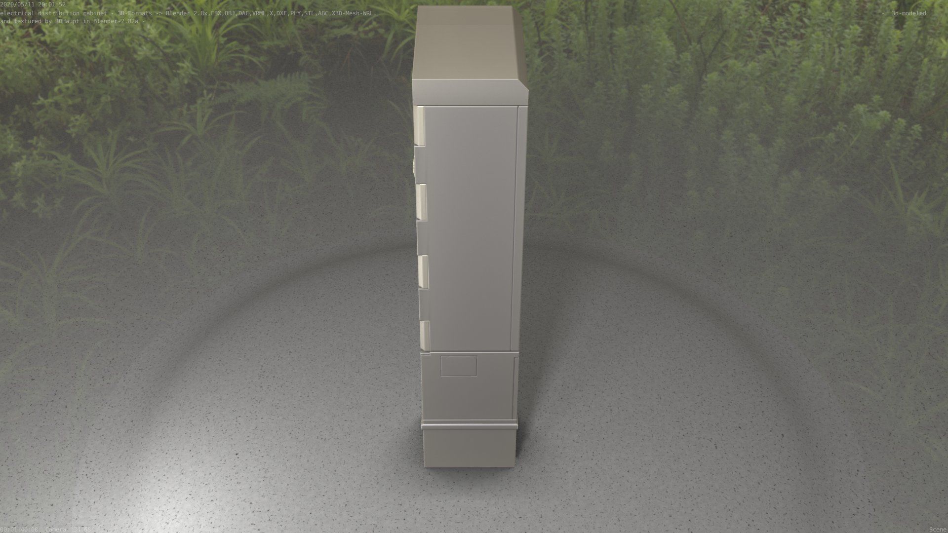 Distribution-Cabinet 25 Low-poly 3D model_16