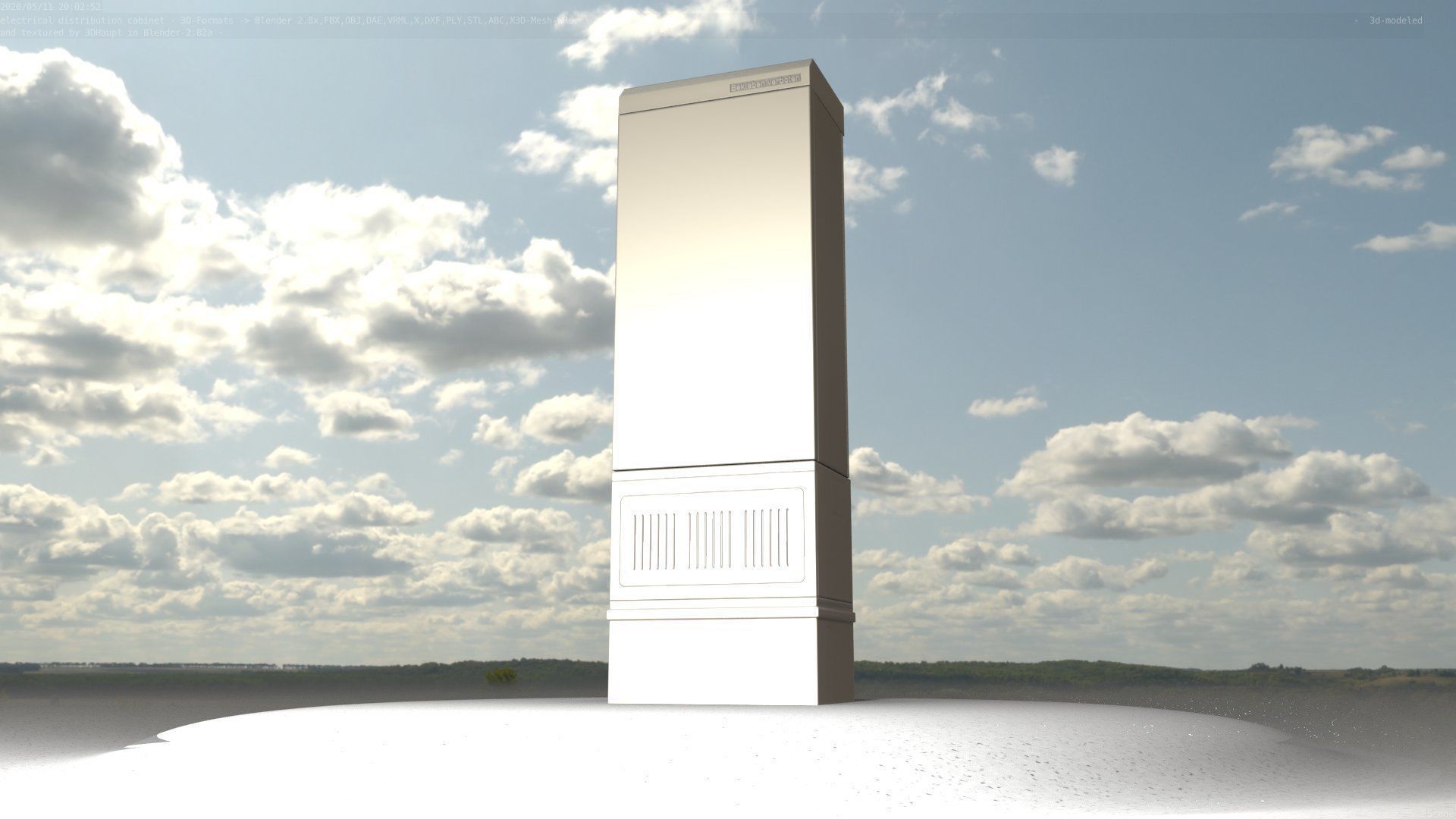 Distribution-Cabinet 25 Low-poly 3D model_81