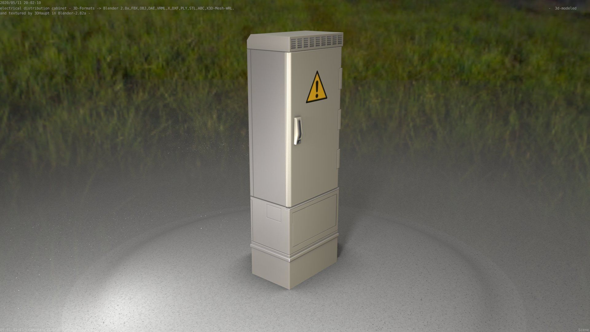 Distribution-Cabinet 25 Low-poly 3D model_32