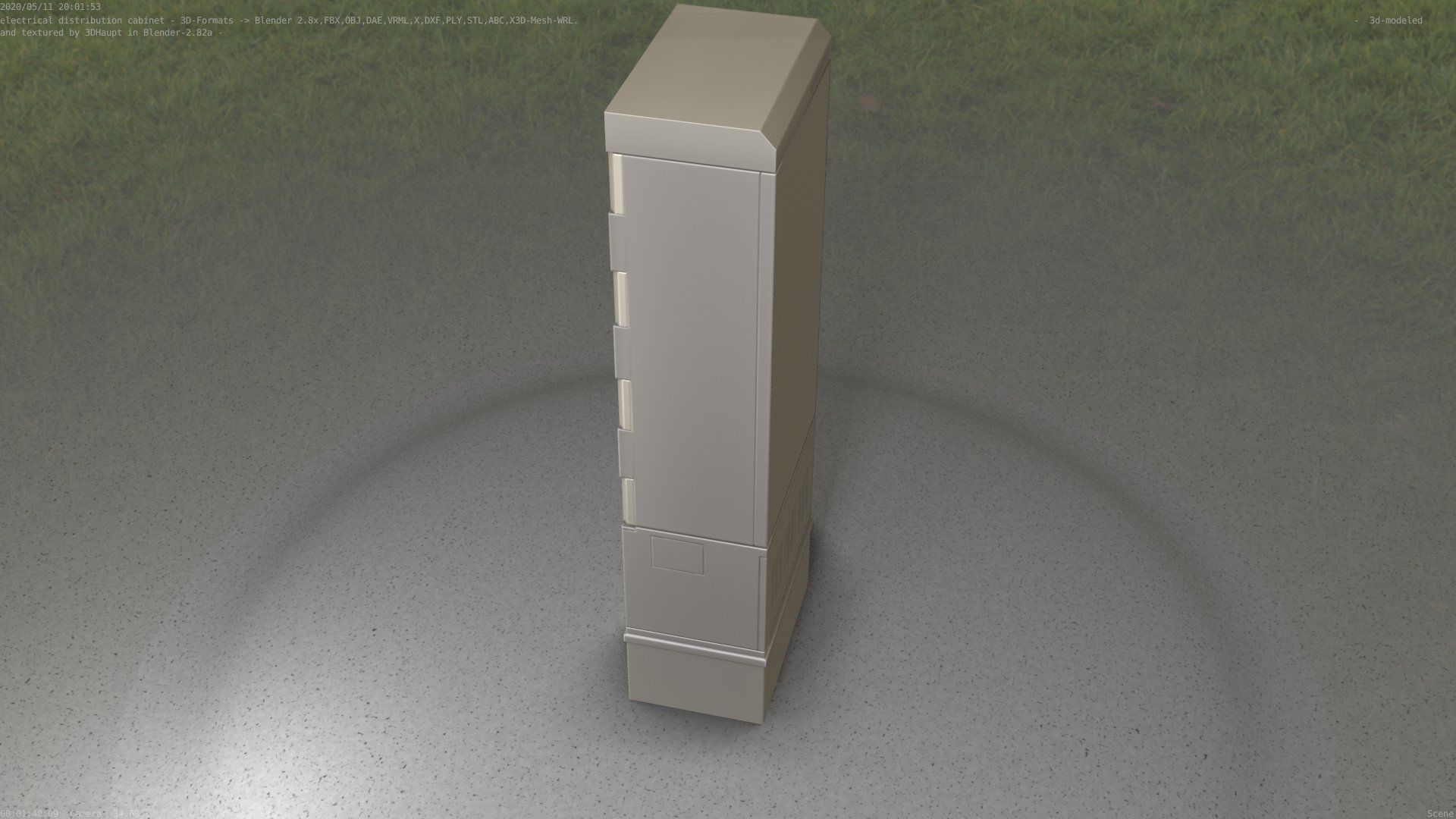 Distribution-Cabinet 25 Low-poly 3D model_10