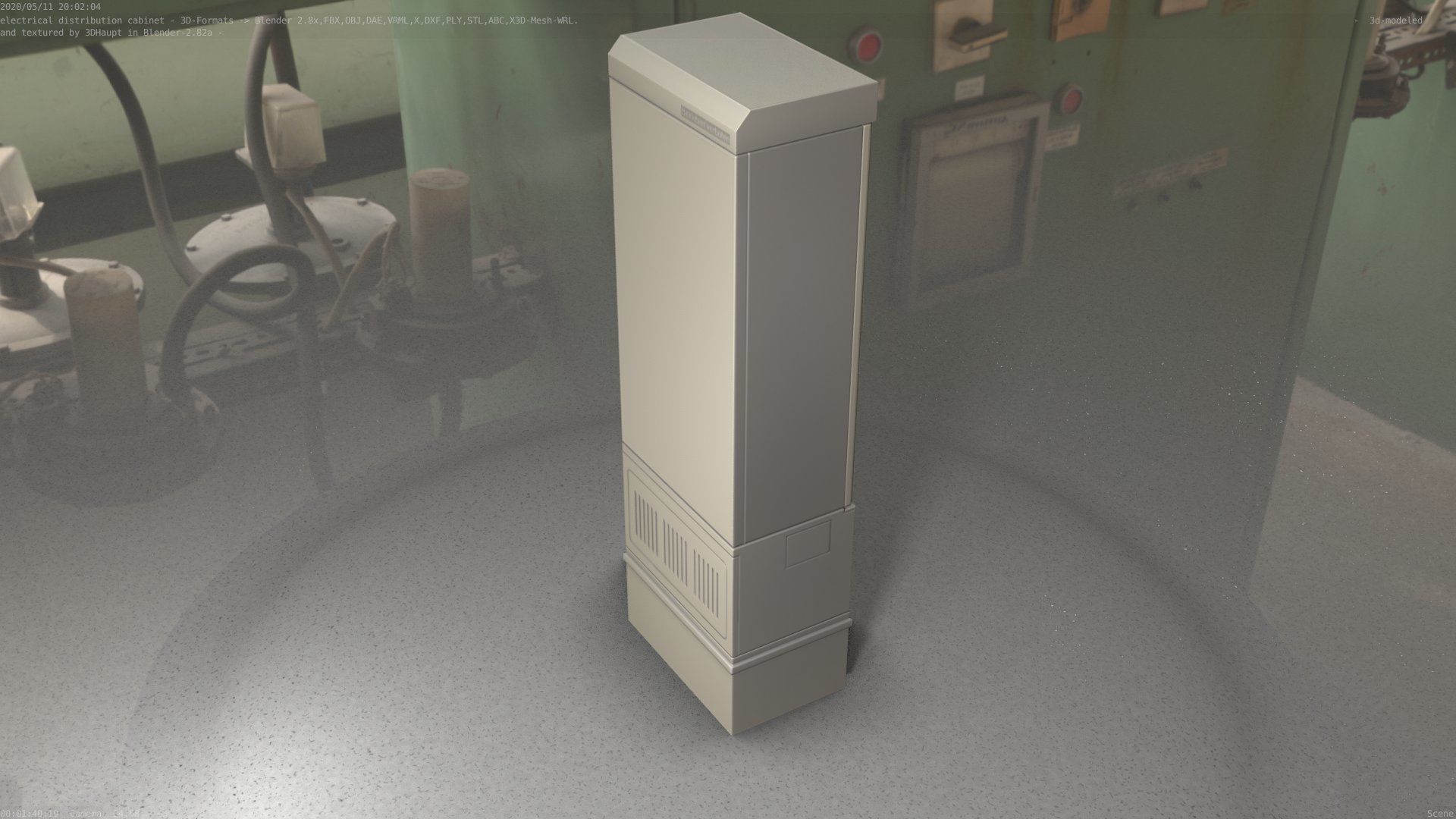 Distribution-Cabinet 25 Low-poly 3D model_26