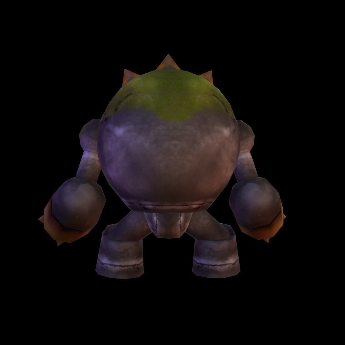 Character Golem Low-poly 3D model_3