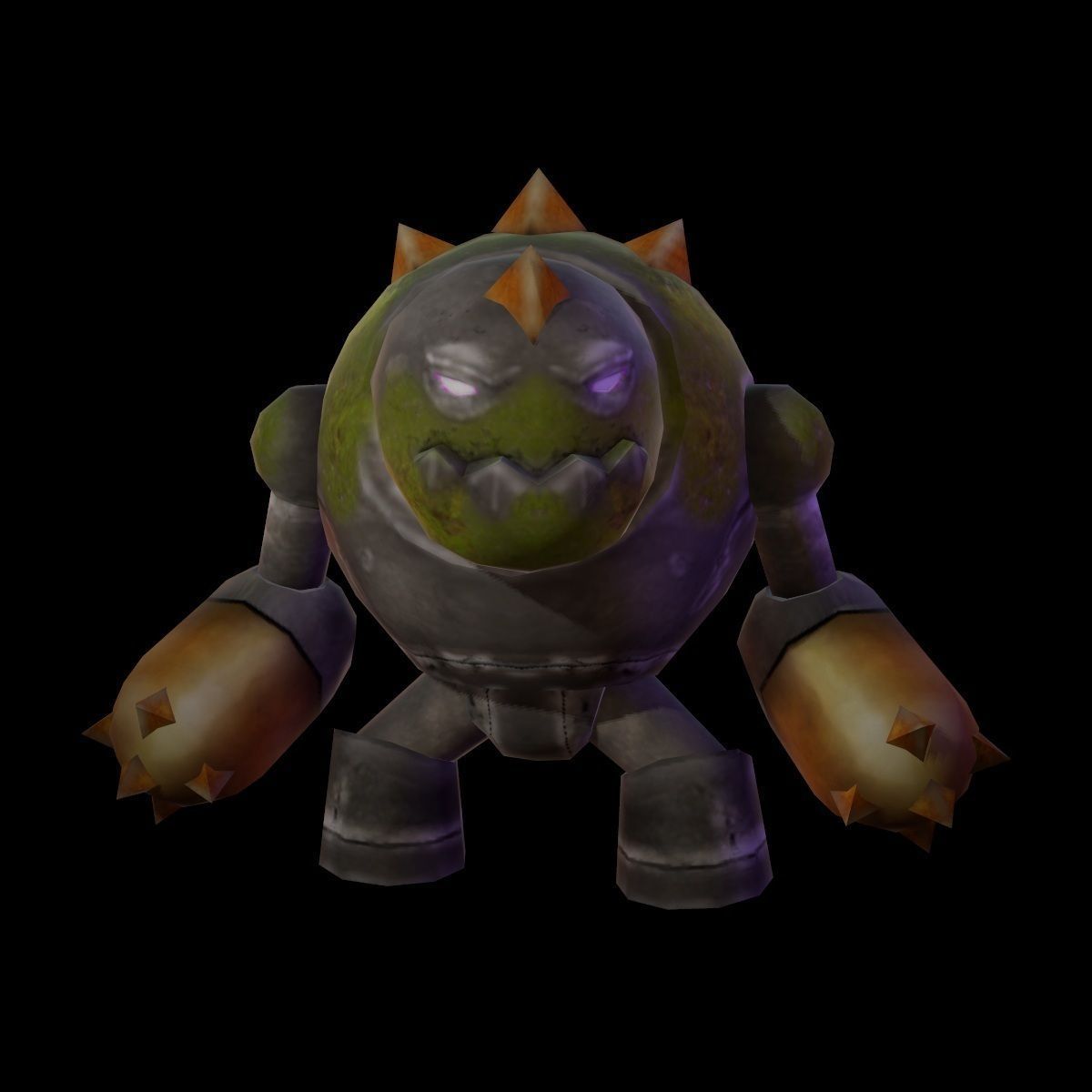 Character Golem Low-poly 3D model_2