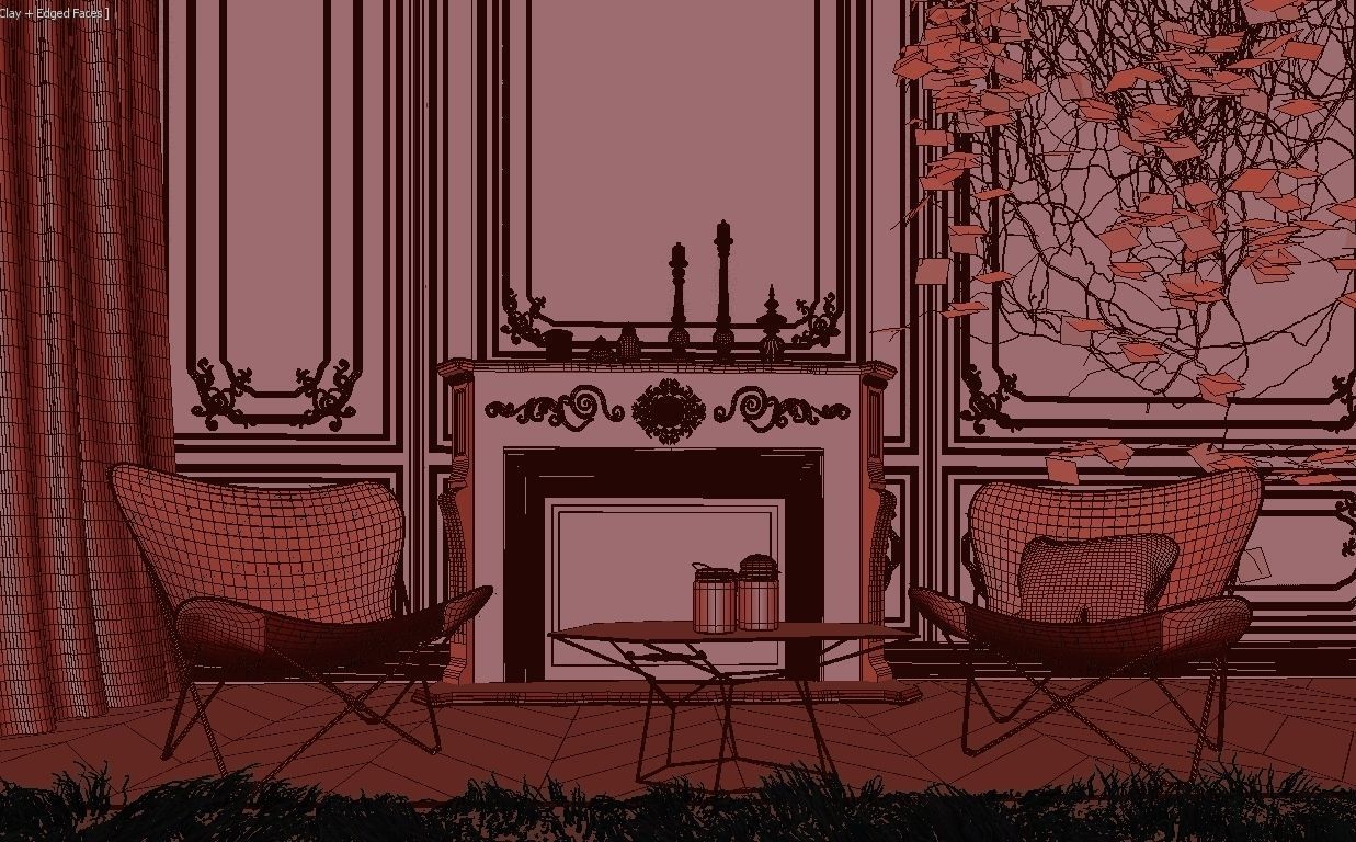 Paris Luxury Apartment 3D model_16