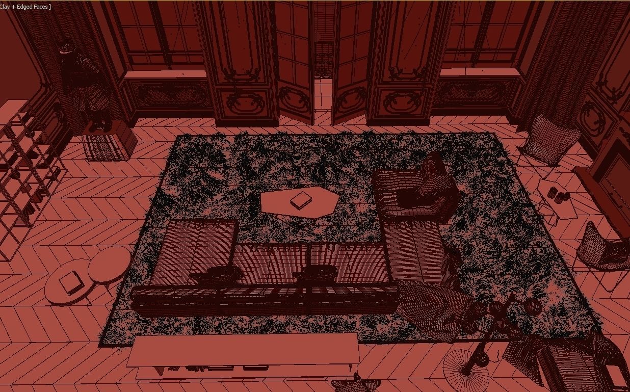 Paris Luxury Apartment 3D model_14