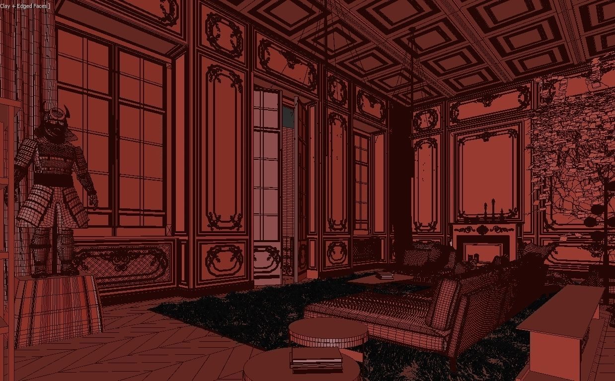 Paris Luxury Apartment 3D model_17