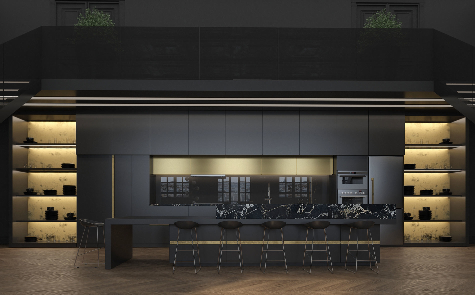 Paris Luxury Apartment 3D model_7