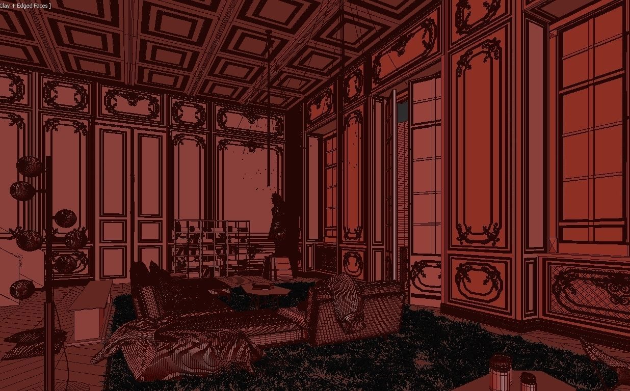 Paris Luxury Apartment 3D model_18