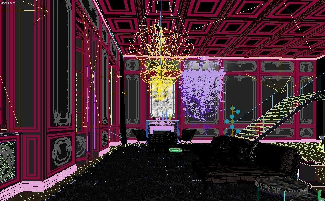 Paris Luxury Apartment 3D model_24