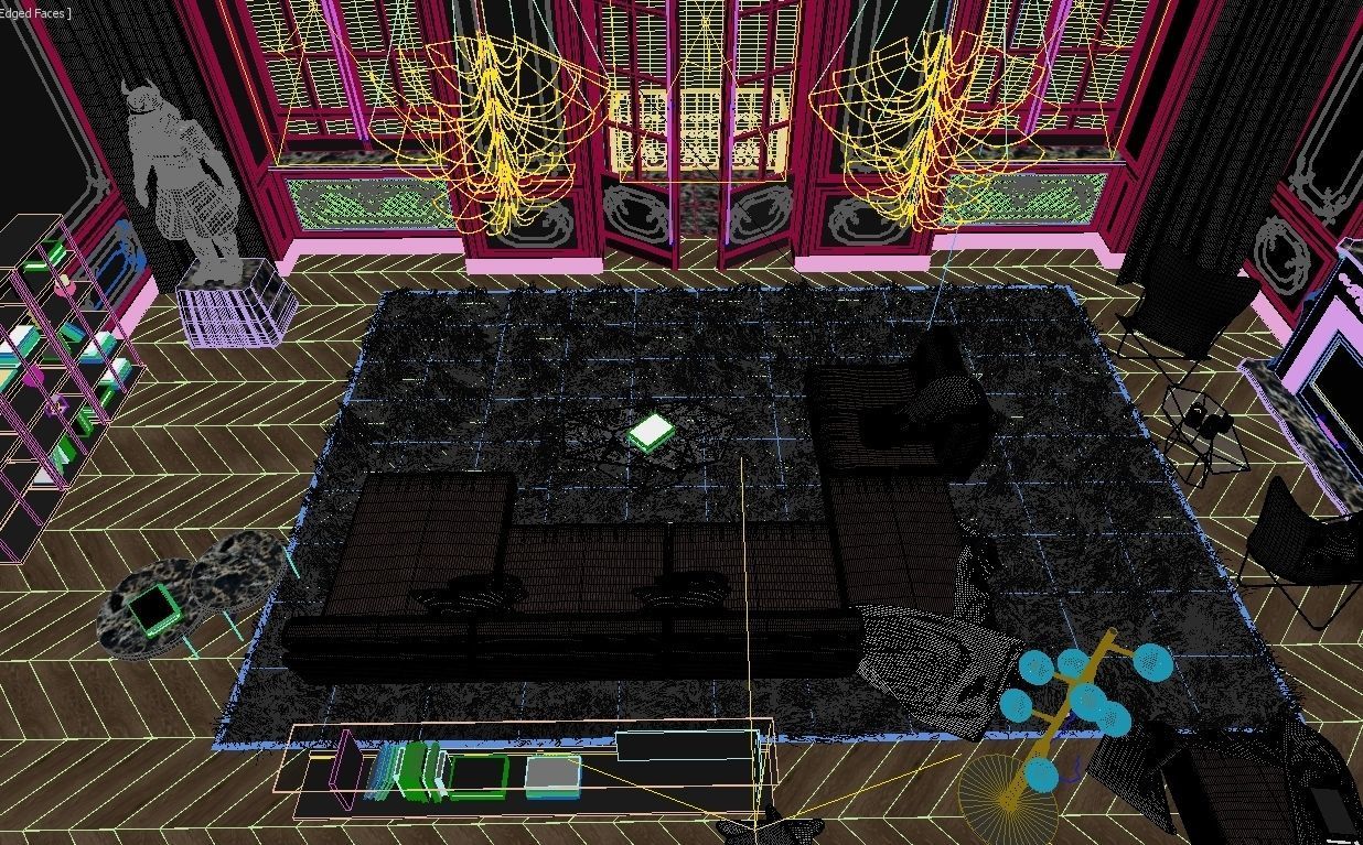 Paris Luxury Apartment 3D model_23