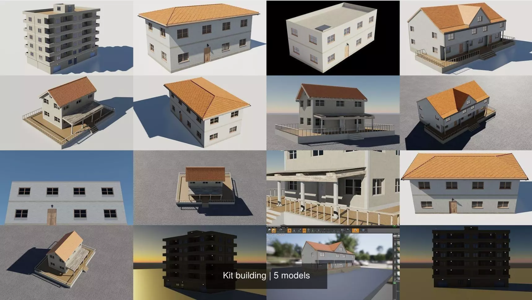 Kit building 3D Model Collection_0