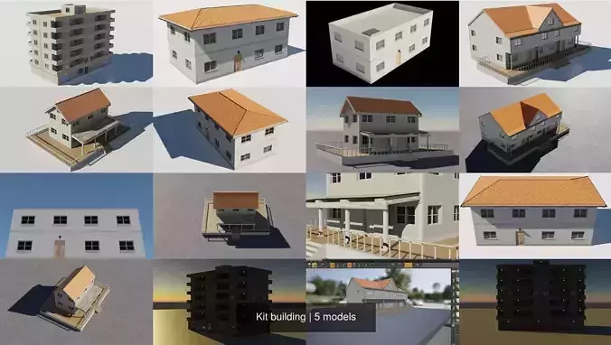 Kit building 3D Model Collection Kit building 3D Model Collection