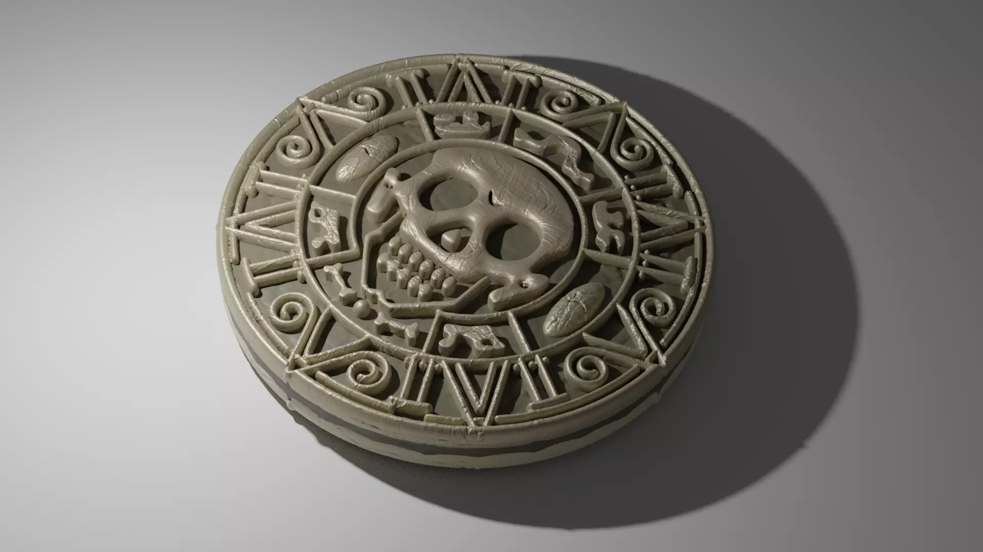 Pirates of the carribean medallion 3D print model