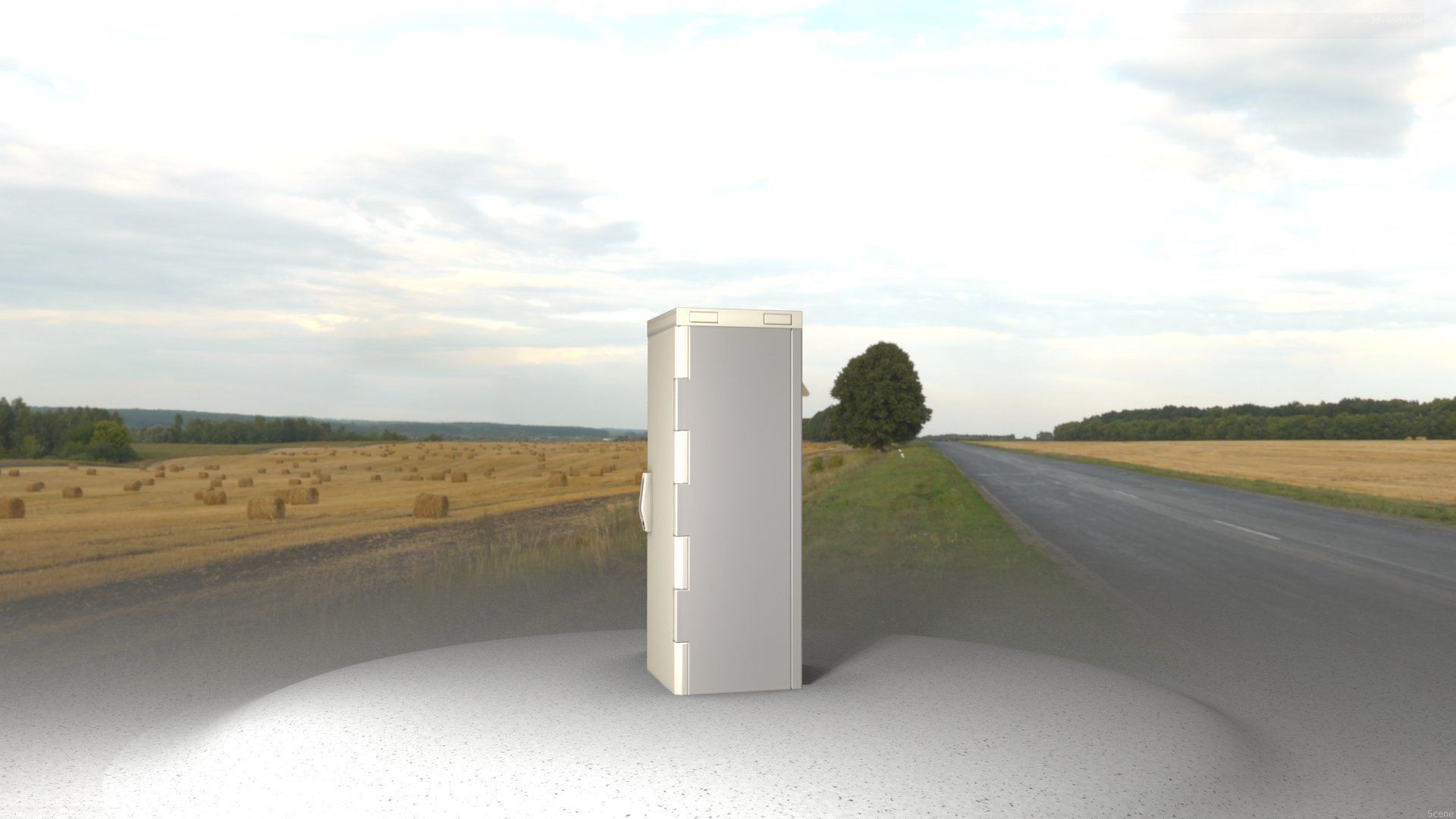 Electrical Distribution Cabinet 32 Low-poly 3D model_65