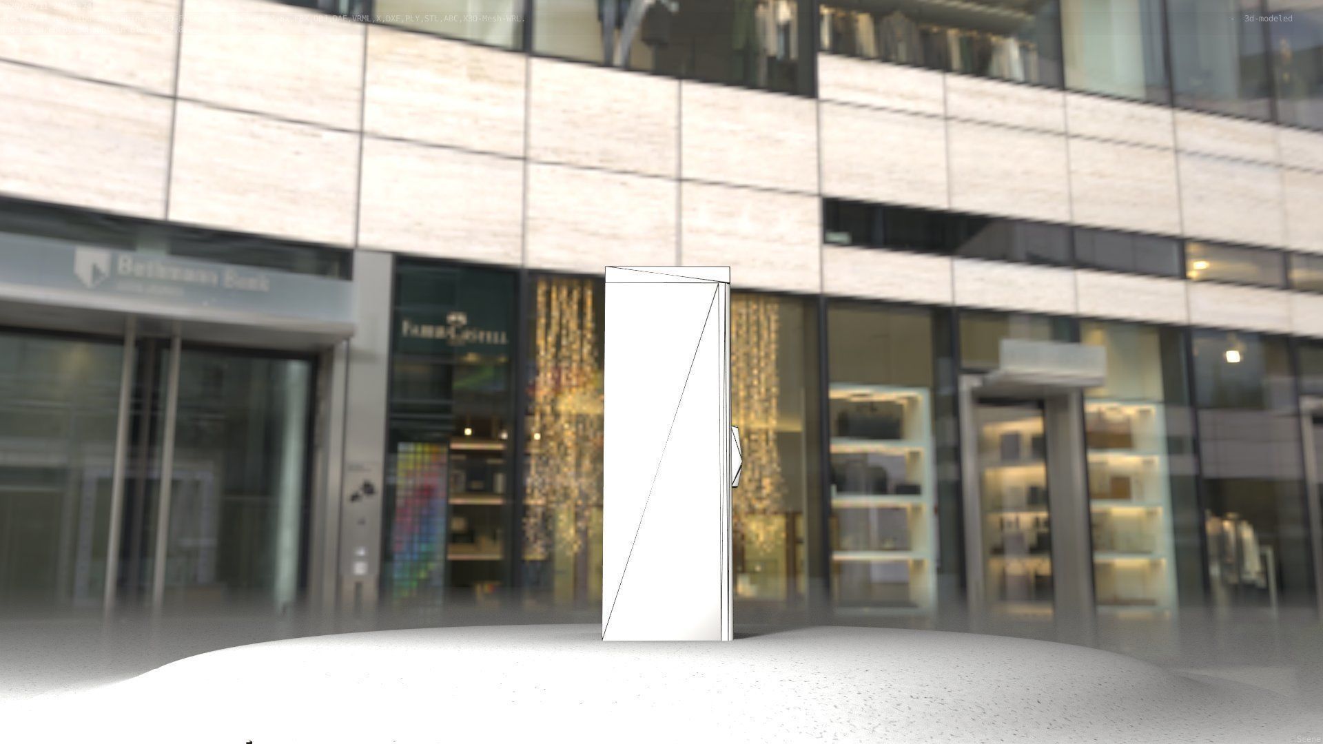 Electrical Distribution Cabinet 32 Low-poly 3D model_77