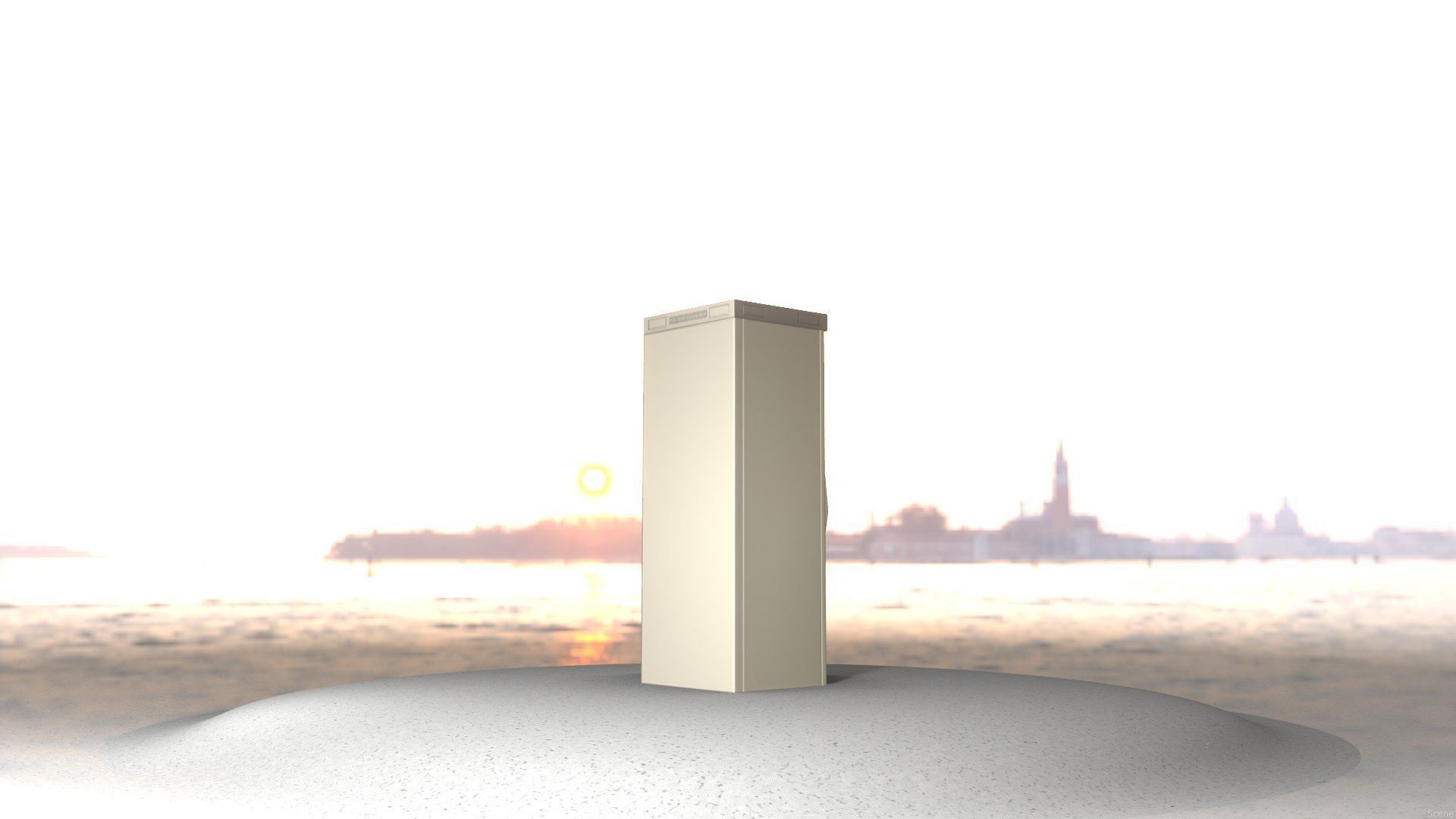 Electrical Distribution Cabinet 32 Low-poly 3D model_50