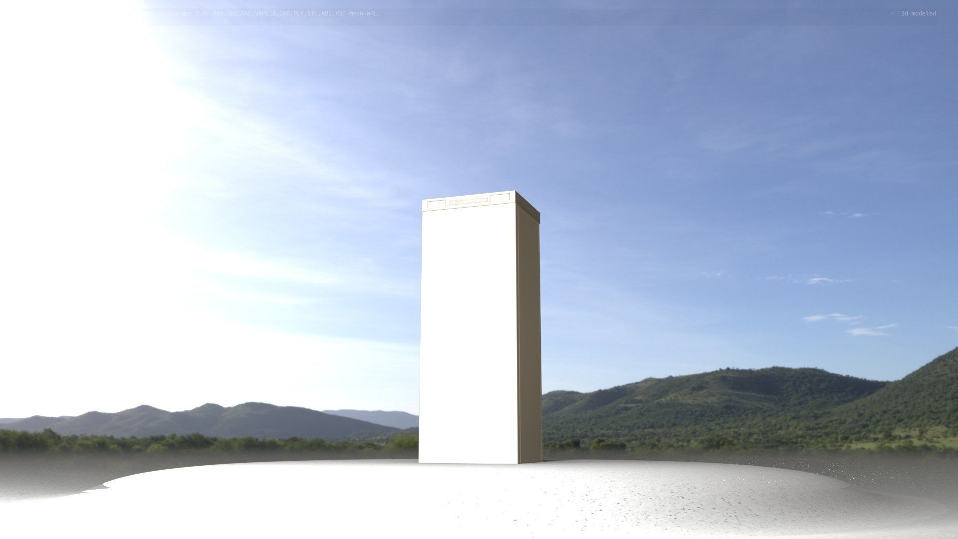 Electrical Distribution Cabinet 32 Low-poly 3D model_73