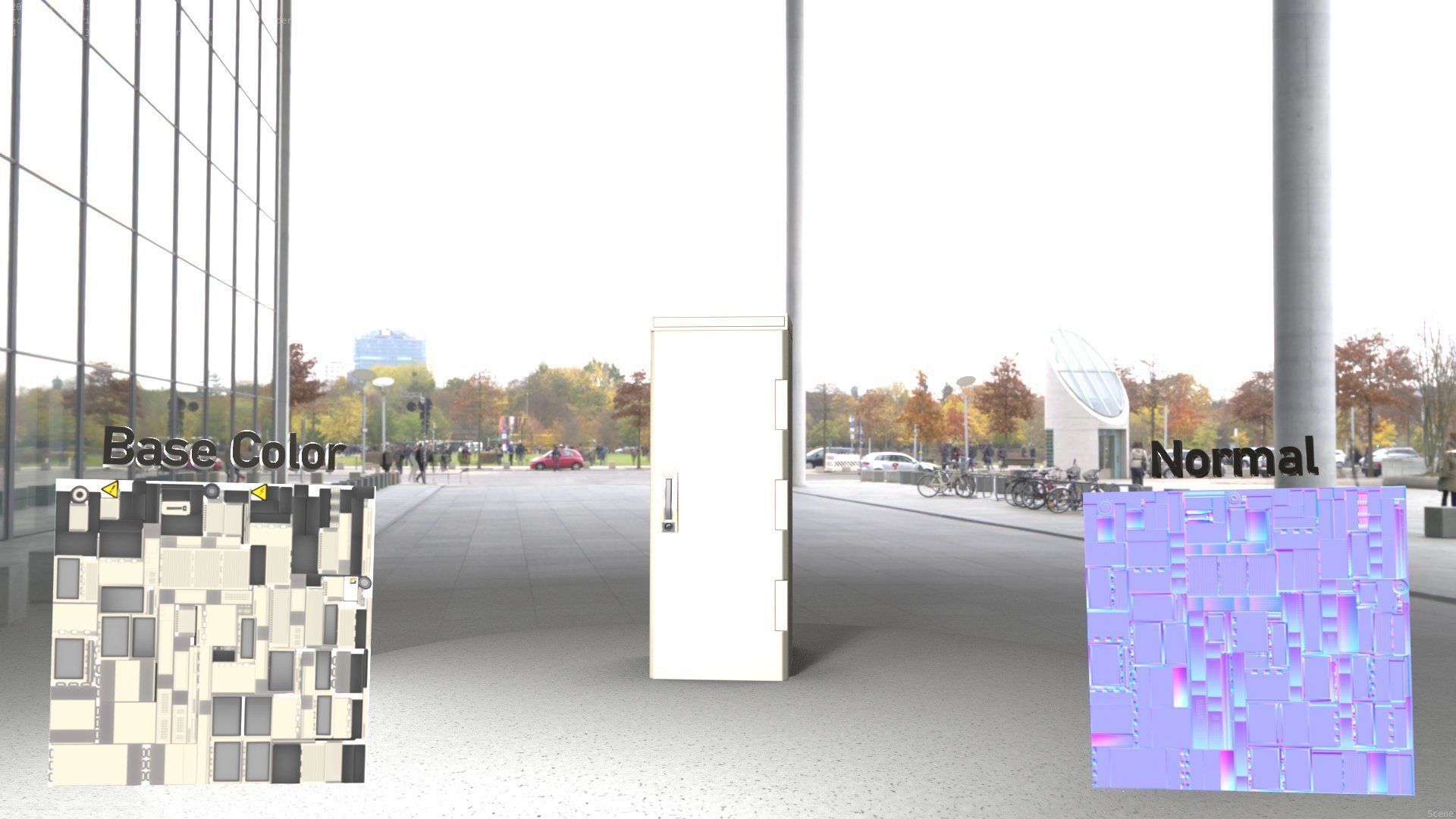 Electrical Distribution Cabinet 32 Low-poly 3D model_60