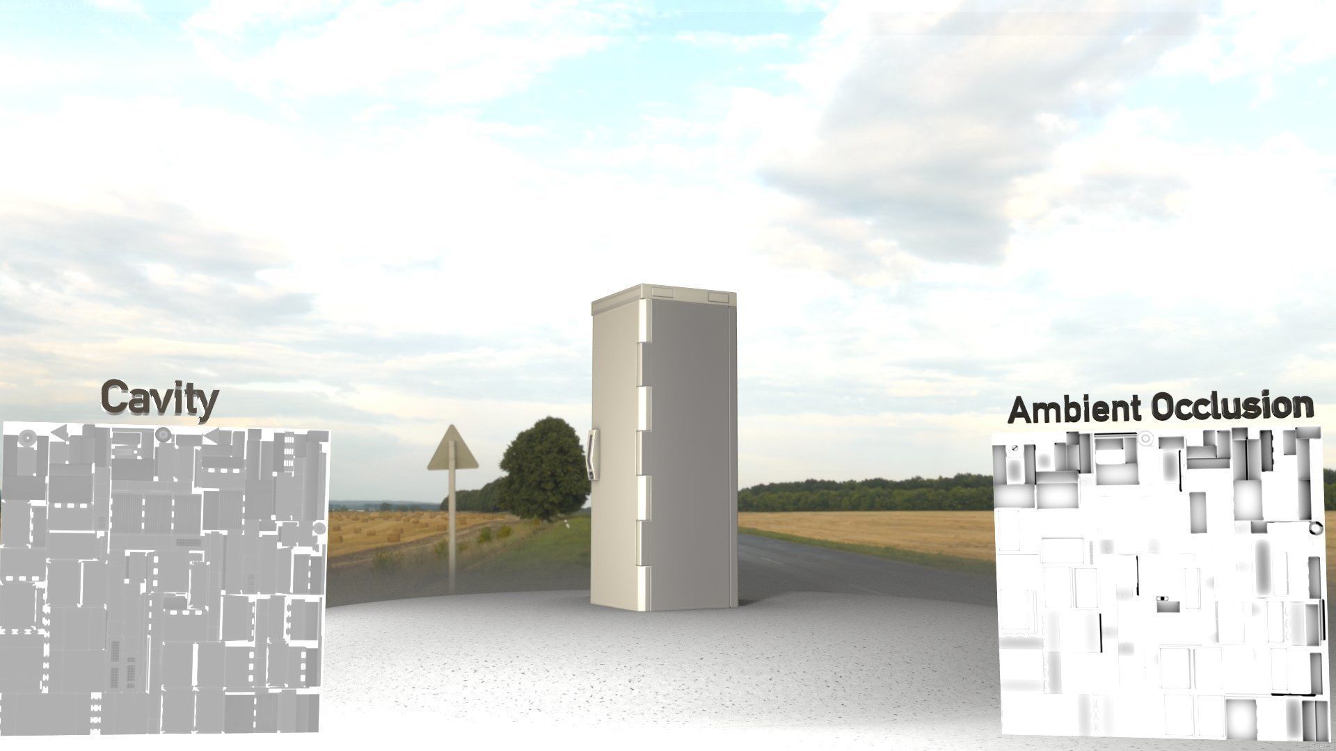 Electrical Distribution Cabinet 32 Low-poly 3D model_13