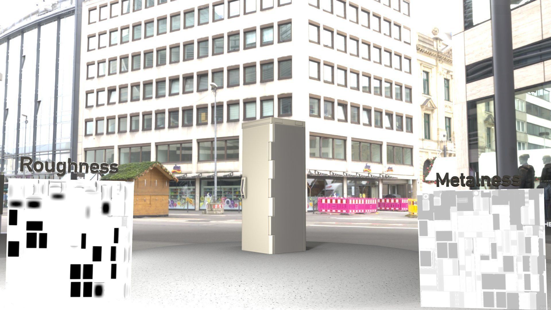 Electrical Distribution Cabinet 32 Low-poly 3D model_12