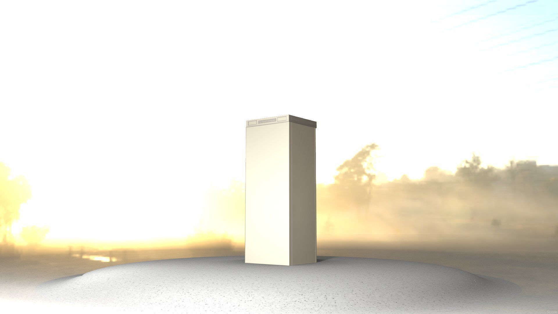 Electrical Distribution Cabinet 32 Low-poly 3D model_49