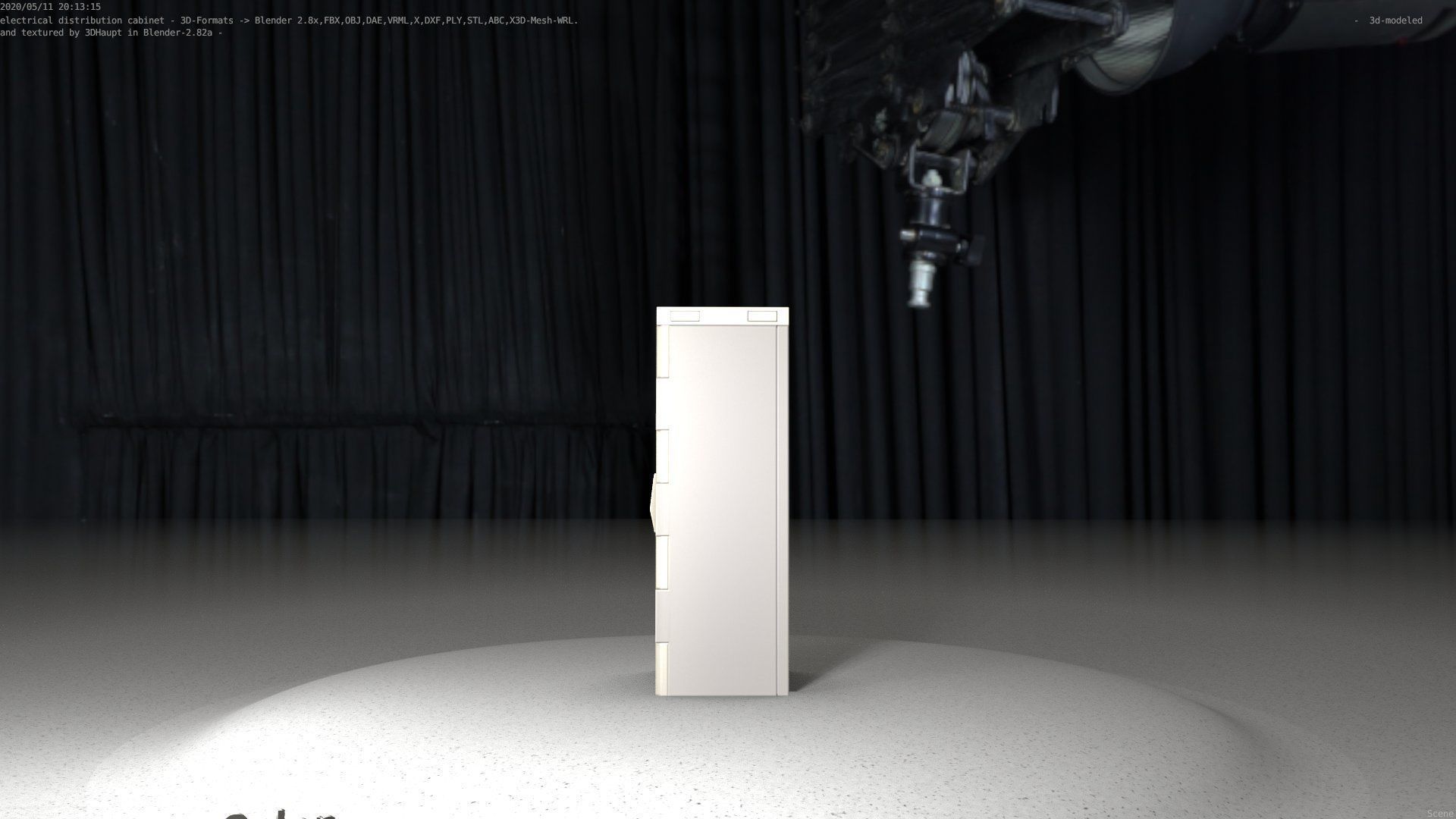 Electrical Distribution Cabinet 32 Low-poly 3D model_66