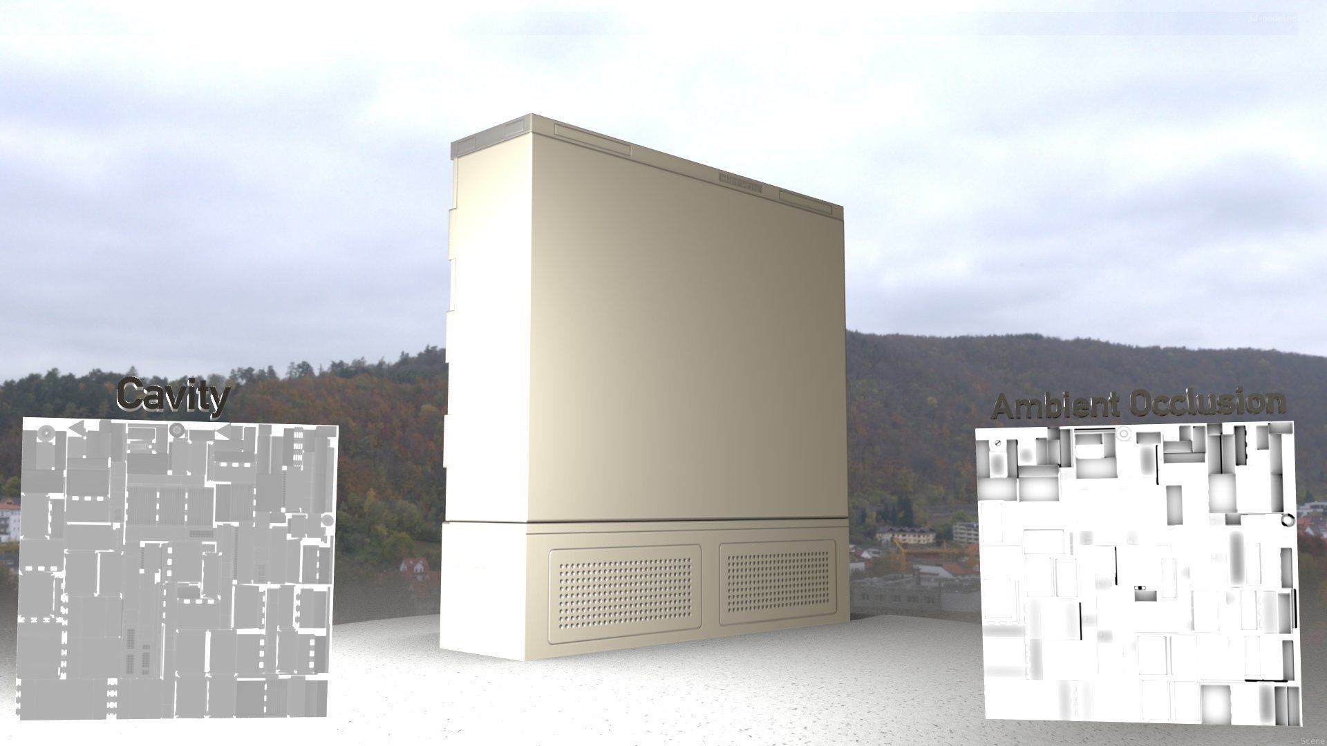 Electrical Distribution Cabinet 35 Low-poly 3D model_65