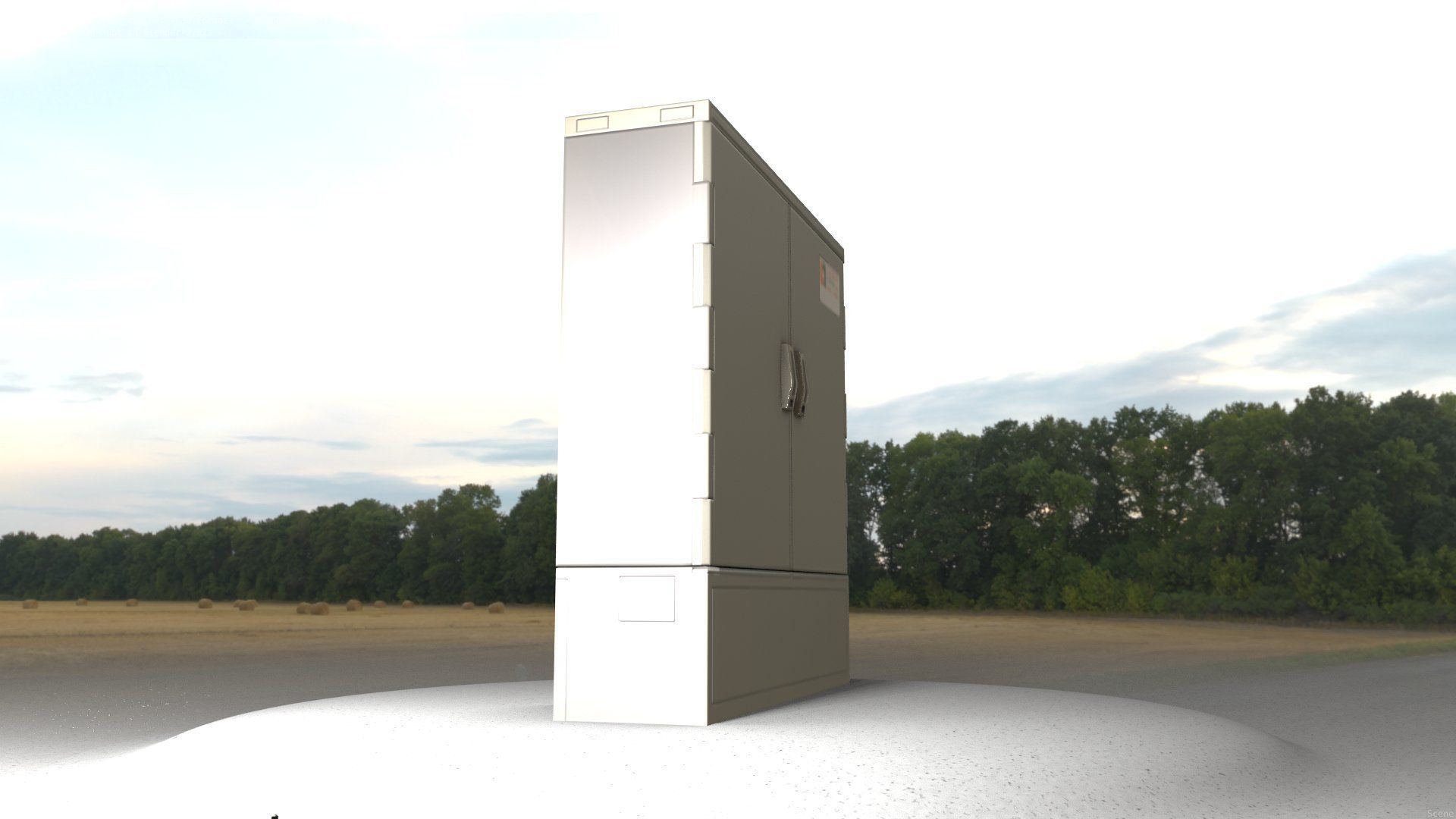 Electrical Distribution Cabinet 35 Low-poly 3D model_74