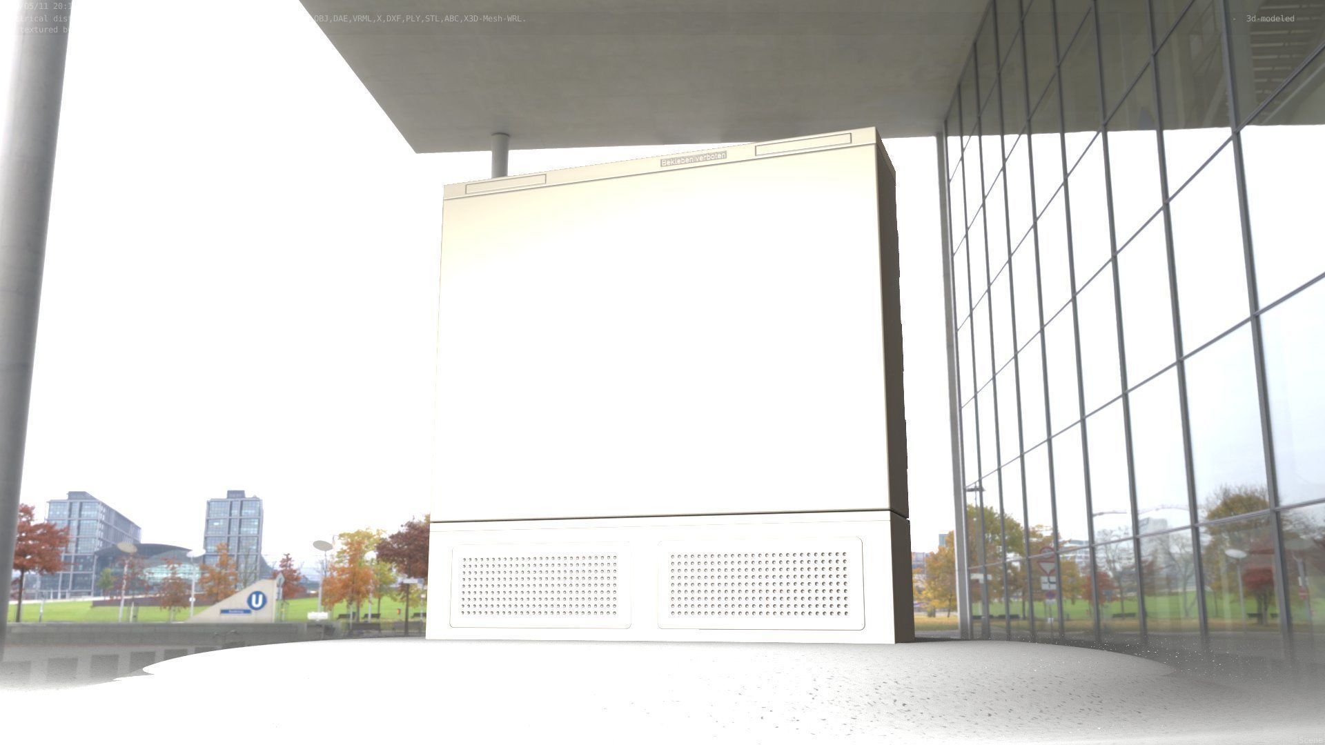 Electrical Distribution Cabinet 35 Low-poly 3D model_69