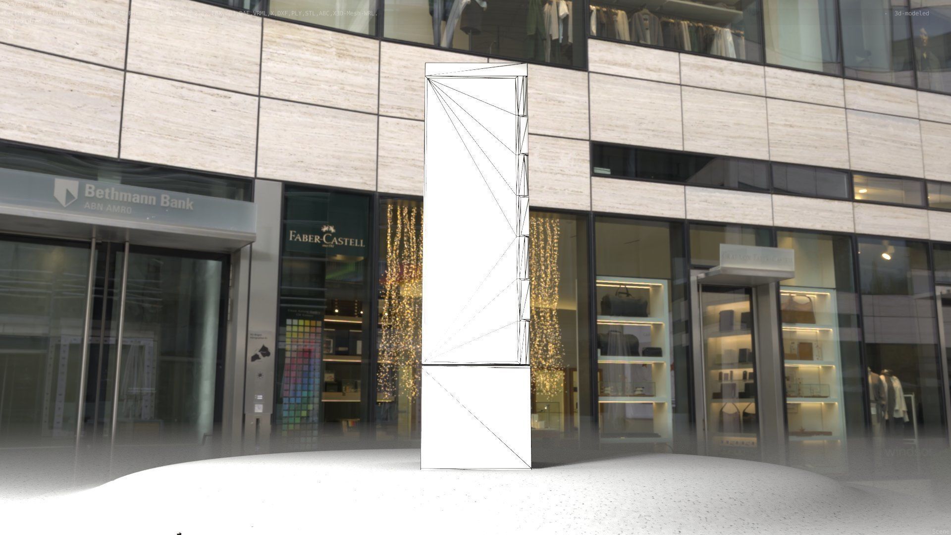 Electrical Distribution Cabinet 35 Low-poly 3D model_73