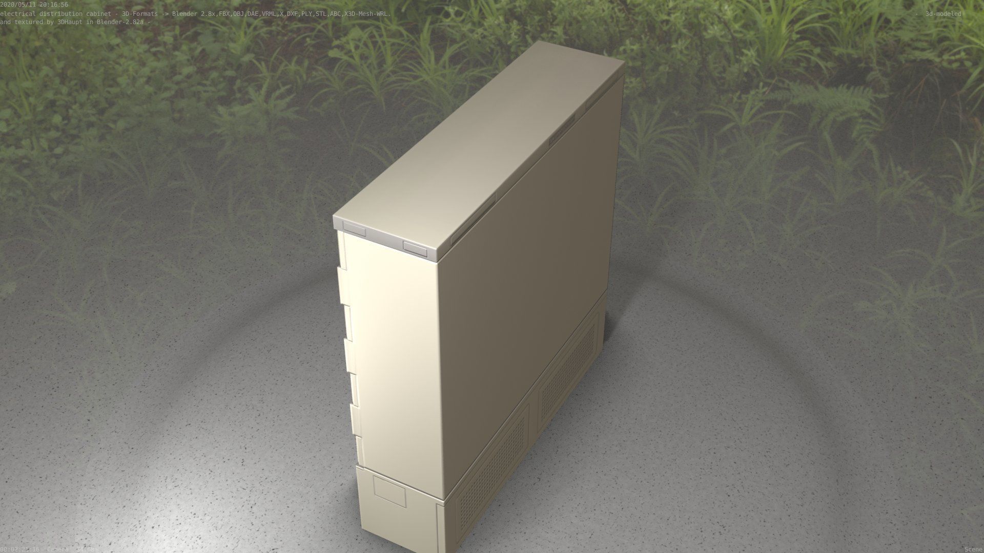 Electrical Distribution Cabinet 35 Low-poly 3D model_8