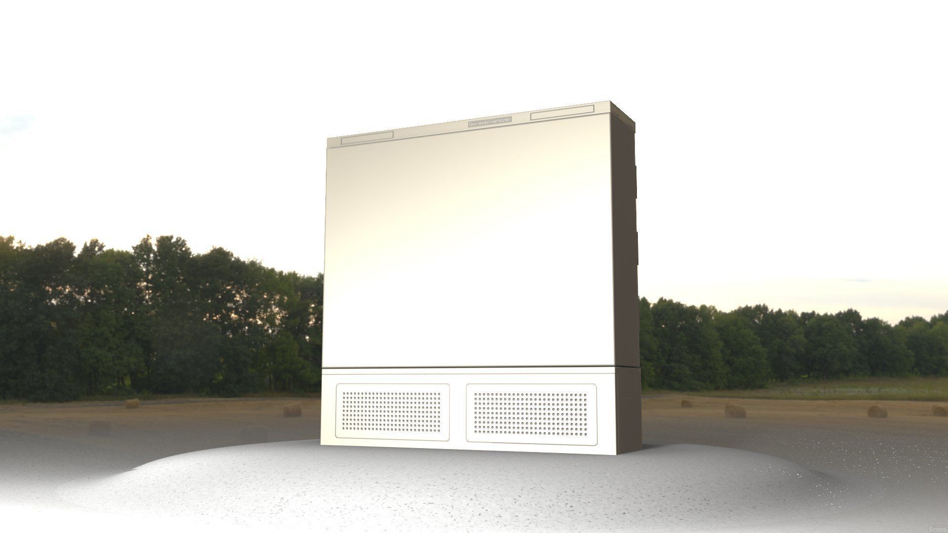 Electrical Distribution Cabinet 35 Low-poly 3D model_43