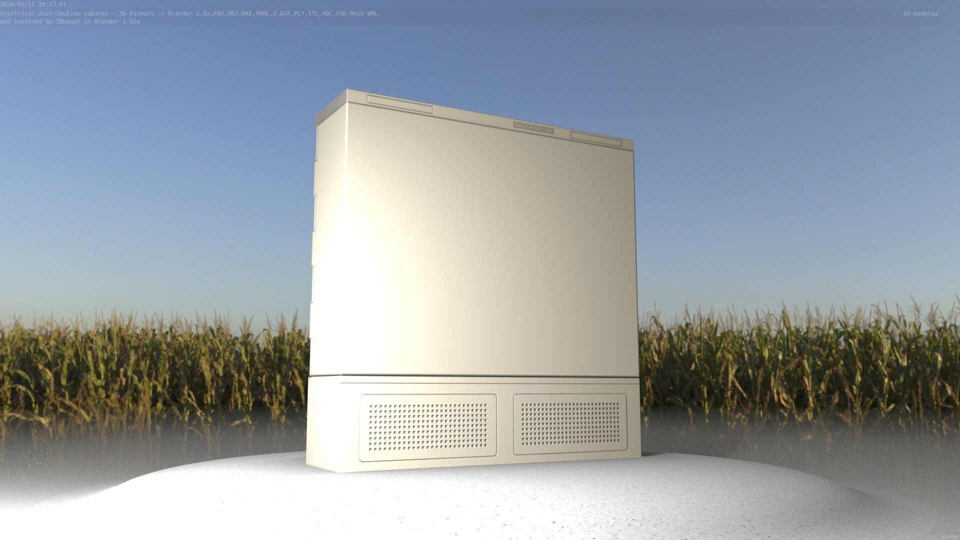 Electrical Distribution Cabinet 35 Low-poly 3D model_66