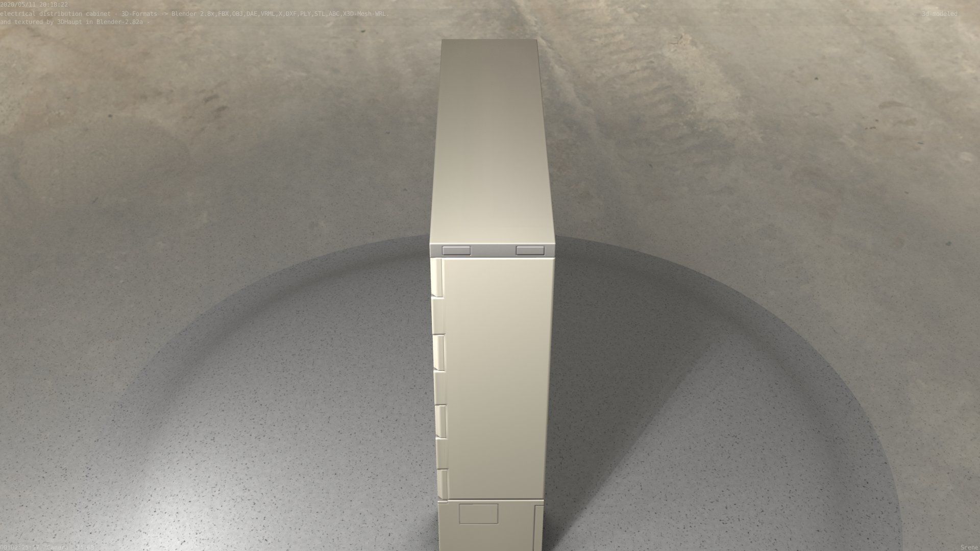 Electrical Distribution Cabinet 35 Low-poly 3D model_97