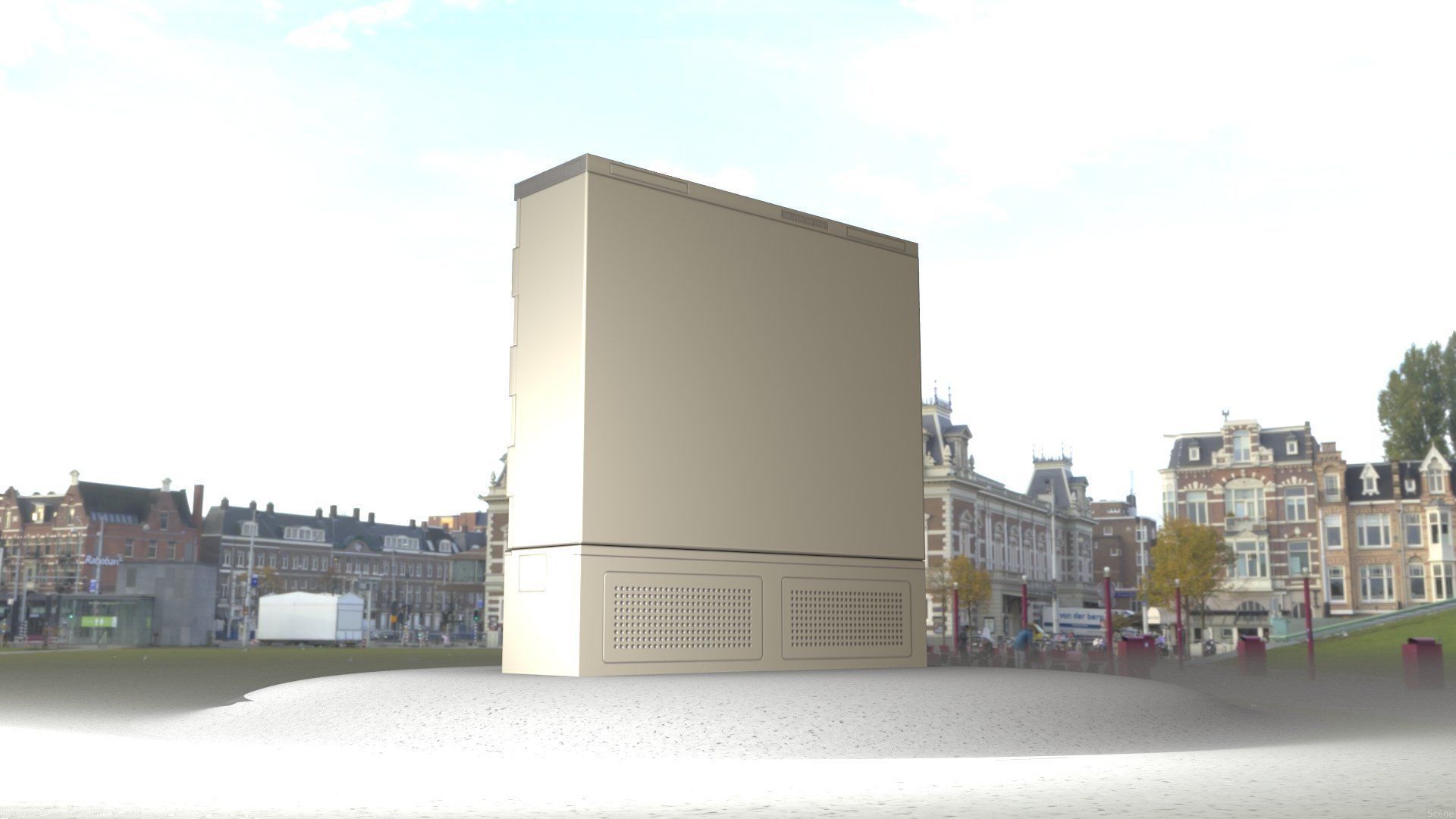 Electrical Distribution Cabinet 35 Low-poly 3D model_37