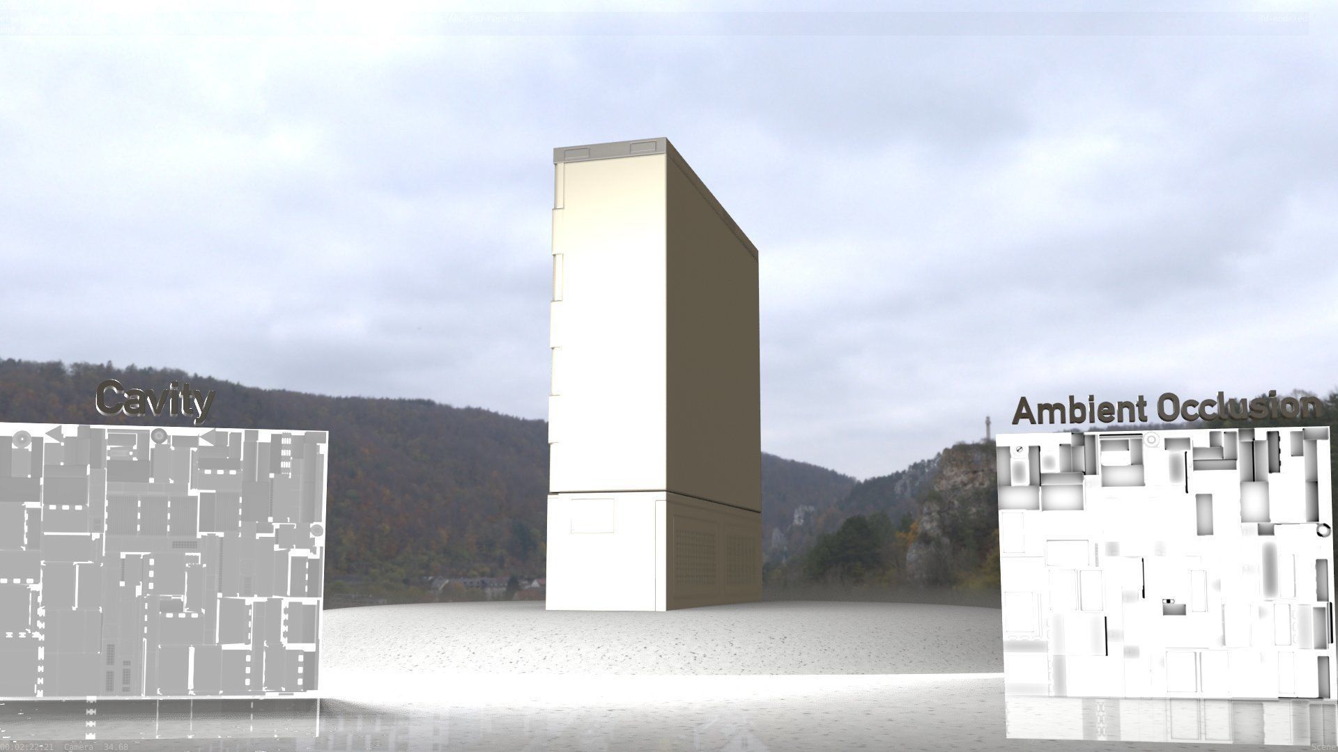 Electrical Distribution Cabinet 35 Low-poly 3D model_34