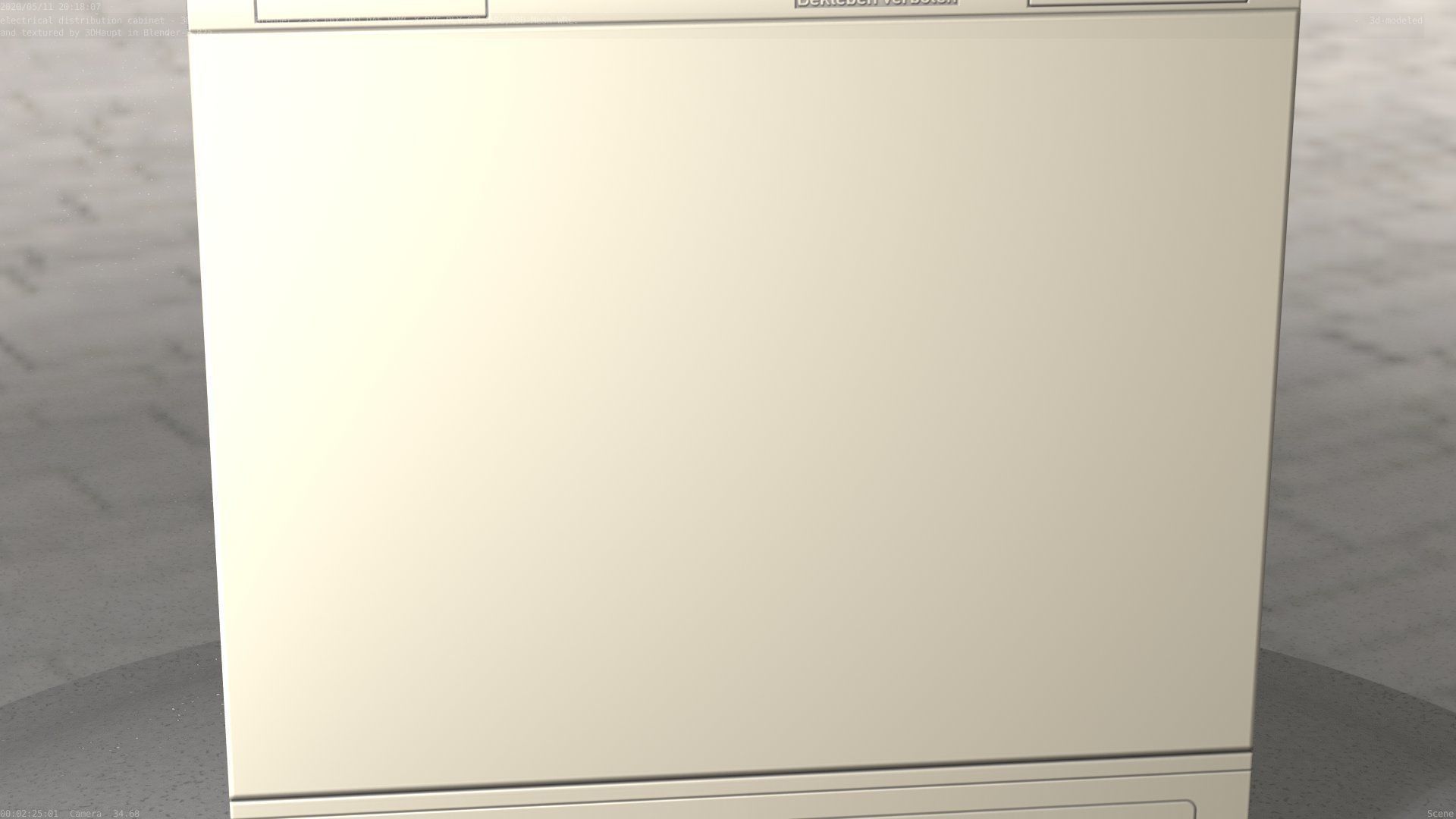 Electrical Distribution Cabinet 35 Low-poly 3D model_81