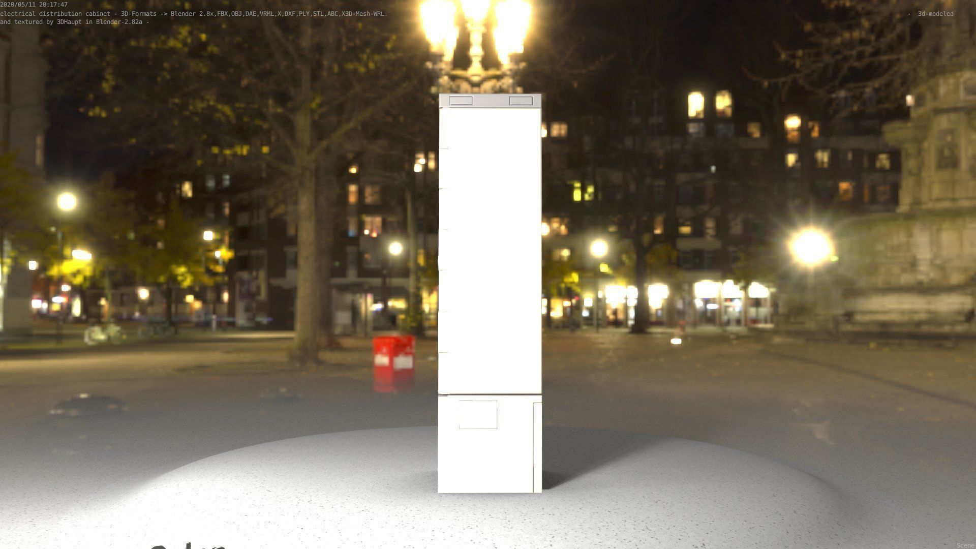 Electrical Distribution Cabinet 35 Low-poly 3D model_62